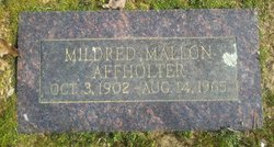 Mildred <I>Mallon</I> Affholter 