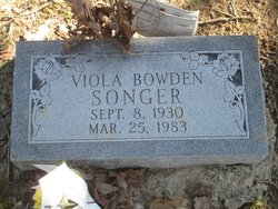Viola <I>Bowden</I> Songer 