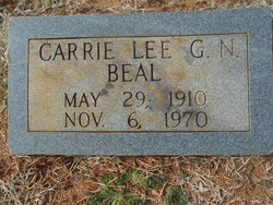 Carrie Lee Nanney <I>Grose</I> Beal 