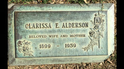 Clarissa Elizabeth <I>Carver</I> Alderson 