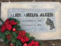 Alice Amelia <I>Mathany</I> Allen 