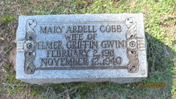 Mary Ardell <I>Cobb</I> Gwin 