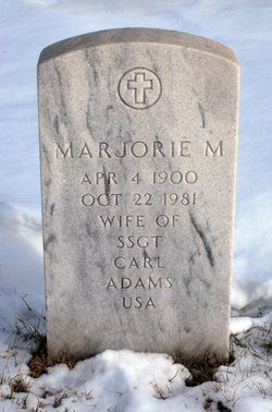 Marjorie M Adams 