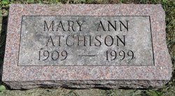 Mary Ann <I>Sawyer</I> Atchison 
