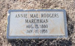 Annie Mae <I>Rodgers</I> Marchman 