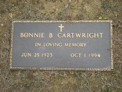 Bonnie B. “Bess” <I>Crowder</I> Cartwright 