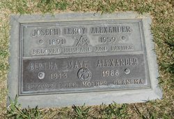 Bertha Maye <I>Luker</I> Alexander 