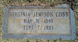 Virginia <I>Jemison</I> Cobb 