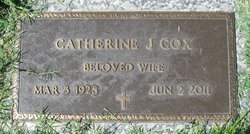 Catherine J <I>Sandage</I> Cox 