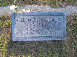 Allie O'Levia <I>Rodgers</I> Parker 