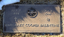 Margaret <I>Cooper</I> Balentine 
