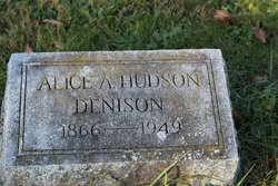Alice A <I>Hudson</I> Denison 