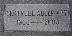 Gertrude <I>Adler</I> Abt 