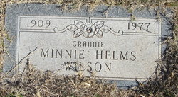 Minnie <I>Helms</I> Wilson 