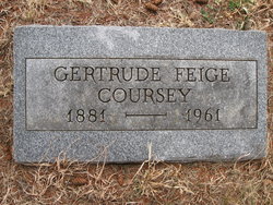 Gertrude Irene <I>Feige</I> Coursey 