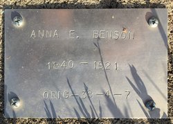 Anna Elizabeth <I>Lamb</I> Benson 