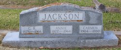 Anna Jane “Annie” <I>Luckey</I> Jackson 