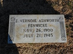 Ethel Vernoie <I>Ashworth</I> Fenwicke 