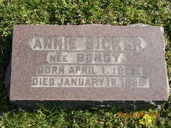 Annie <I>Bondy</I> Bicker 