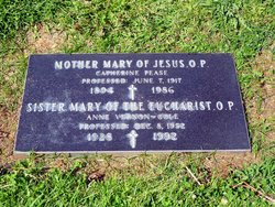 Sr Mary of the Eucharist Vernon-Cole 
