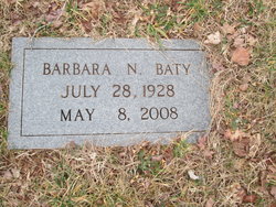 Barbara Bernice <I>Newman</I> Baty  Brantley 