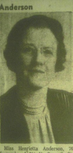 Henrietta Anderson 