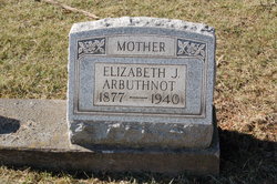 Elizabeth Jane <I>Badgley</I> Arbuthnot 