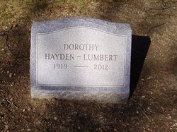 Dorothy <I>Hayden</I> Lumbert 
