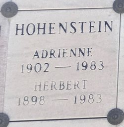 Adrienne <I>Herbert</I> Hohenstein 