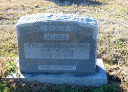 Addie <I>Lawrence</I> Blackmon 
