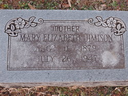 Mary Elizabeth <I>Wilkerson</I> Jimison 