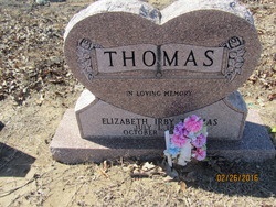 Mrs Elizabeth “Lizzie” <I>Irby</I> Thomas 