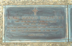 Agnes Marion <I>Stanley</I> Hardwicke 