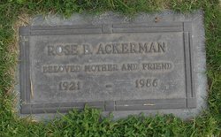 Rose B <I>Friesch</I> Ackerman 