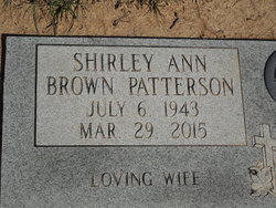 Shirley Ann <I>Brown</I> Patterson 