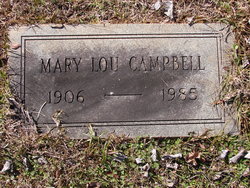 Mary Louisa “Lou” <I>Jacobs</I> Campbell 