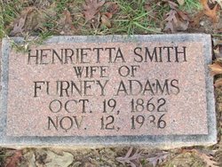 Mrs Henrietta <I>Smith</I> Adams 