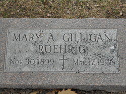 Mary Agnes <I>Barton</I> Gilligan Roehrig 
