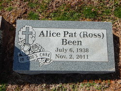 Alice Pat <I>Ross</I> Been 