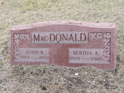 Bertha A <I>Cornwell</I> MacDonald 