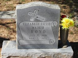 Elizabeth “Lizzie” <I>Walker</I> Boyd 