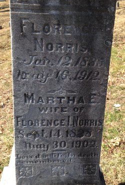Martha Emeline <I>Martin</I> Norris 