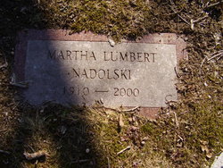 Martha <I>Lumbert</I> Nadolski 