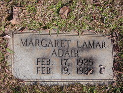 Margaret <I>Lamar</I> Adair 