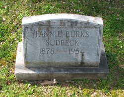 Fannie <I>Burks</I> Sudbeck 