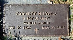 Sgt Garnett Henry Lyons 