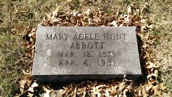 Mary Adele <I>Hunt</I> Abbott 