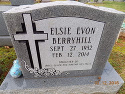 Elsie Evon <I>Felts</I> Ward Berryhill 