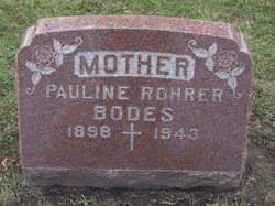 Pauline <I>Rohrer</I> Bodes 