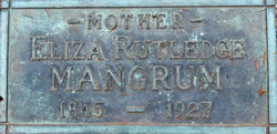 Eliza <I>Rutledge</I> Mangrum 